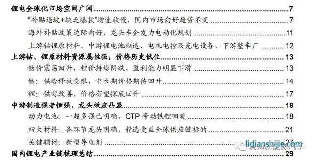 全球化浪潮下的鋰電產(chǎn)業(yè)鏈梳理